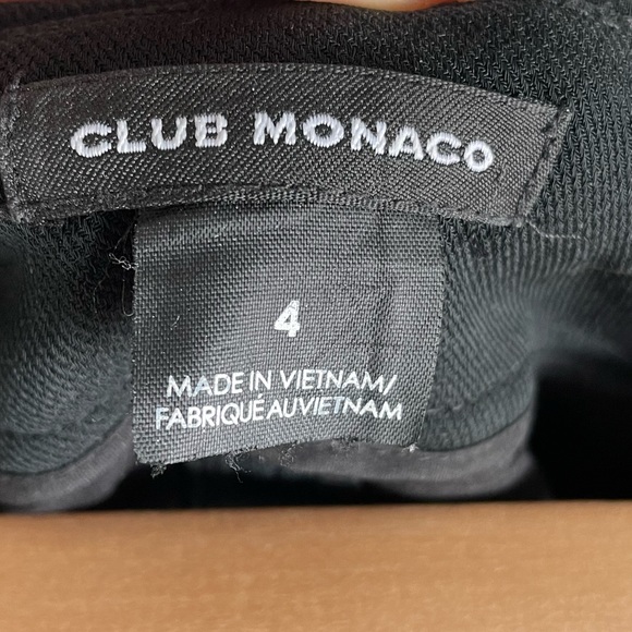 Club Monaco Black Trousers Pants - Picture 4 of 4